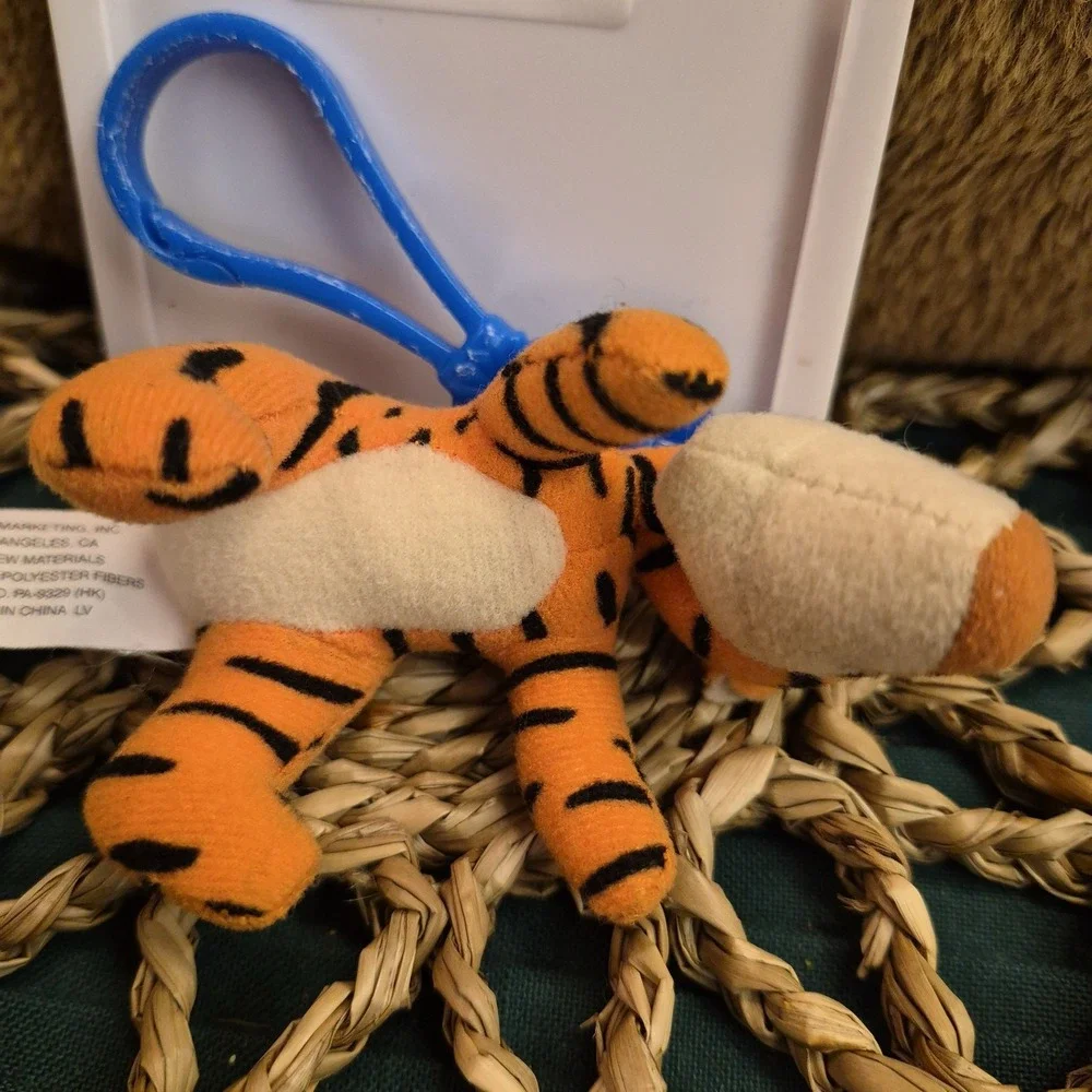 ✅Disney Tigger Movie McDonald's Winnie the Pooh Plush Keychain Clip#️⃣0934